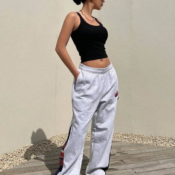 Ribbed Knit Crop Cami Top Black - Picture 4 of 5